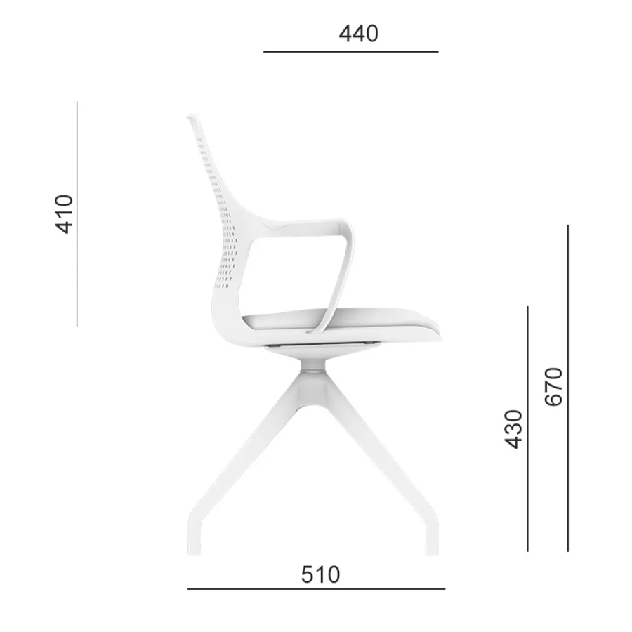 Abverkauf: LD Seating TARA 105 | Gestell weiß