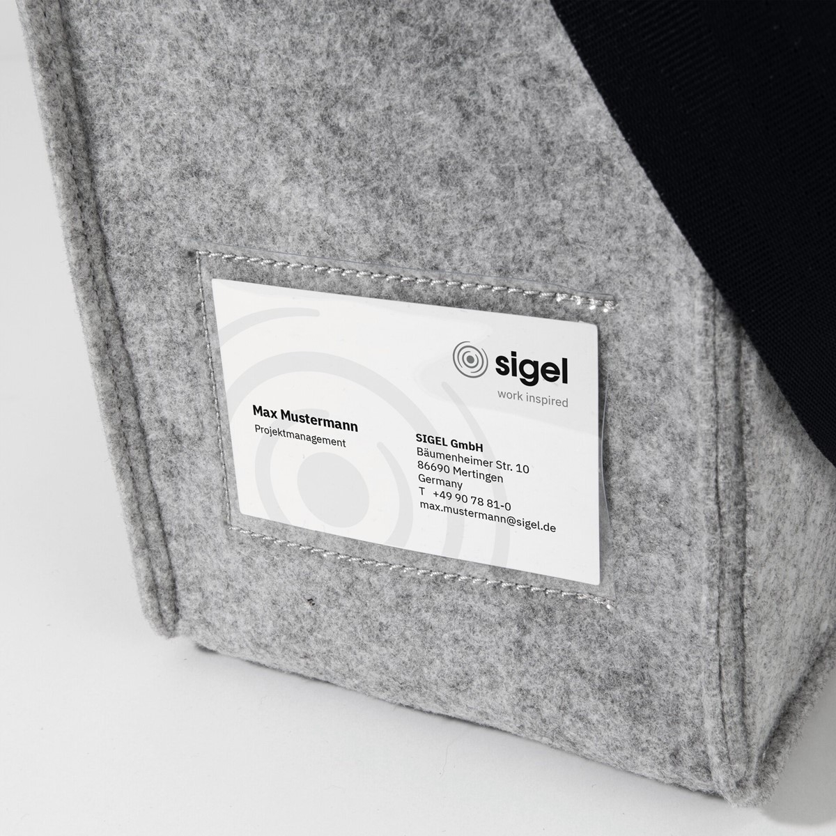 SIGEL Desk Sharing Bag Classic M Hellgrau (4)