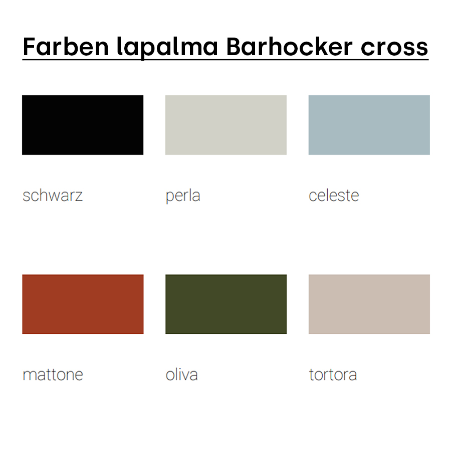 Farben lapalma Barhocker cross