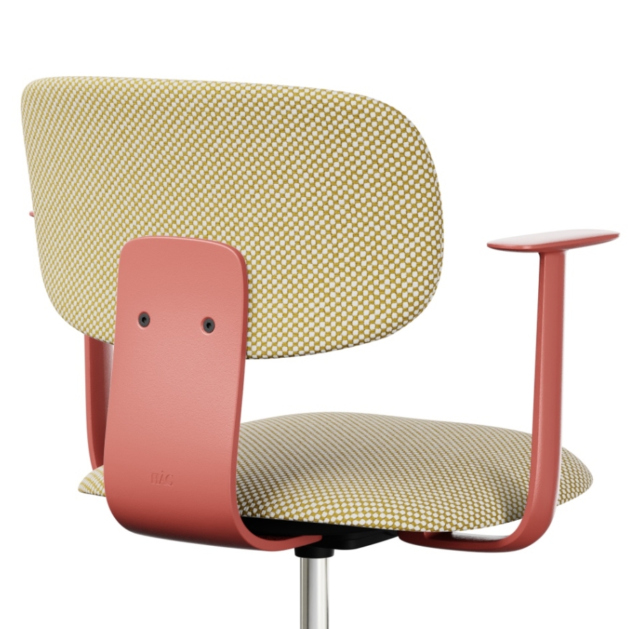 HAG Tion 2160 Bürostuhl Blush Rose | Sitz u. Rücken gepolstert | Stoff Sisu 405