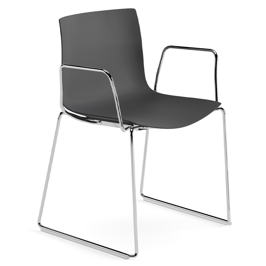 Arper CATIFA 46 0502 (RE) | einfarbig | Kufengestell | Esszimmerstuhl | Outdoor geeignet