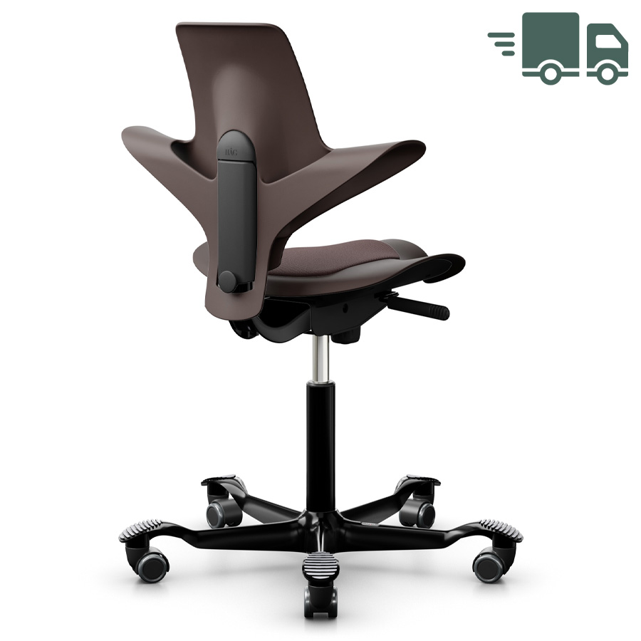 HAG CAPISCO PULS 8010 braun mit Stoff Select chestnut - Gestell schwarz - Nahaufnahme