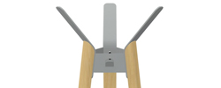 Eiche natur + aluminium