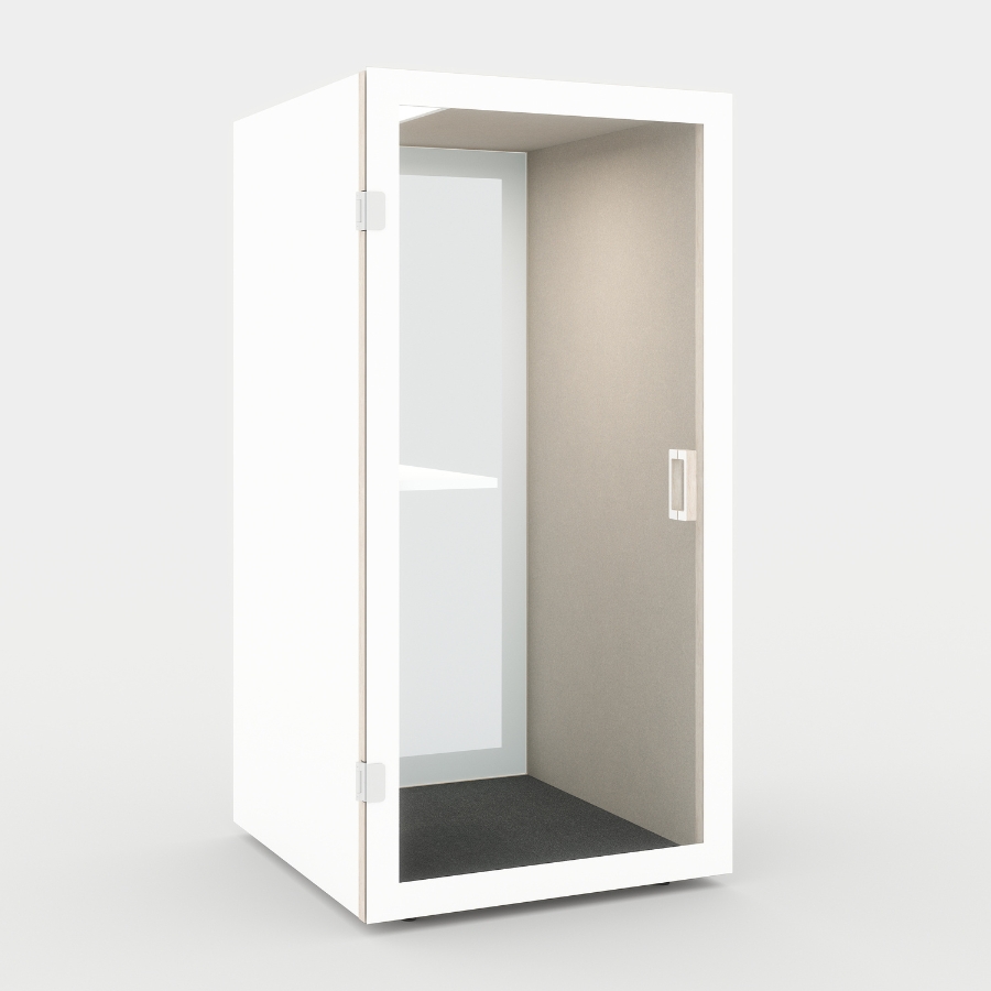 RWH Akustikbox Telefonbox Cube 1 | Weiß | Konfigurator