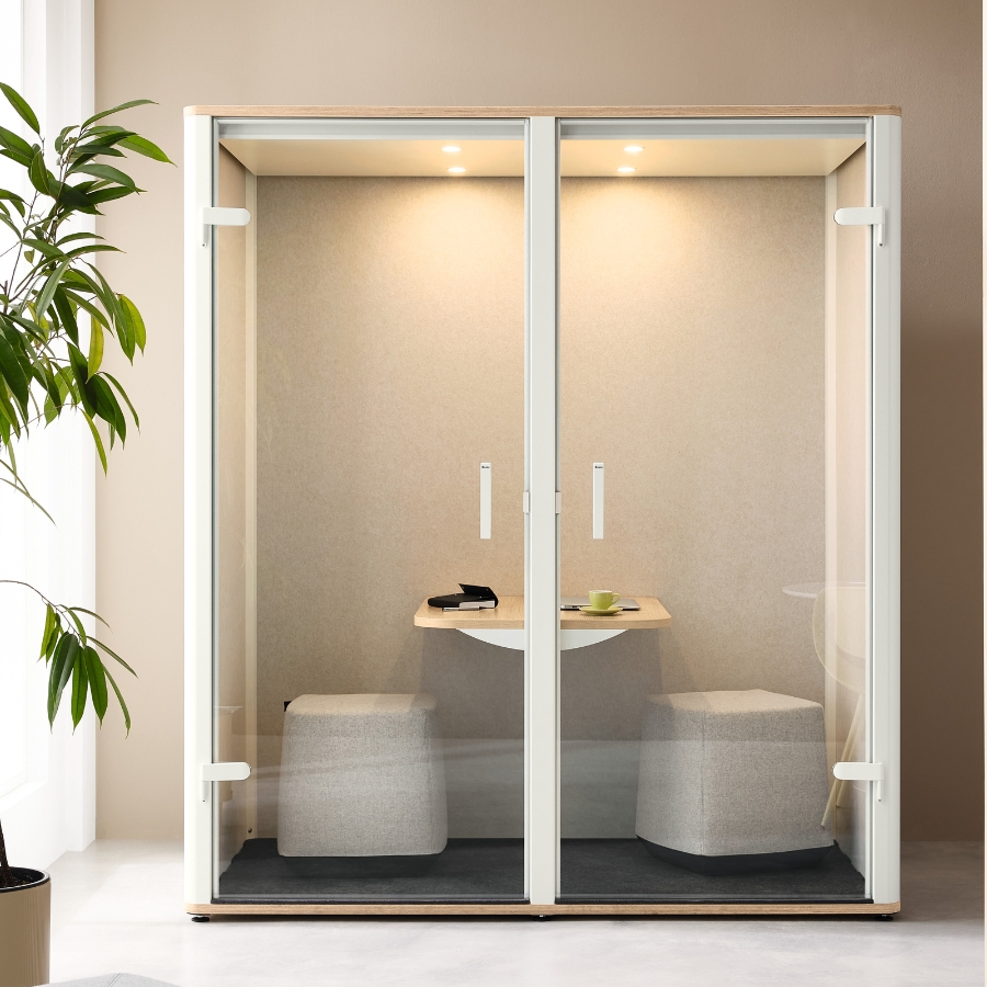 BOSSE Bosselino Meetingbox DUO Black Edition | für 2 Personen | Komplettmodell | Akustikbox