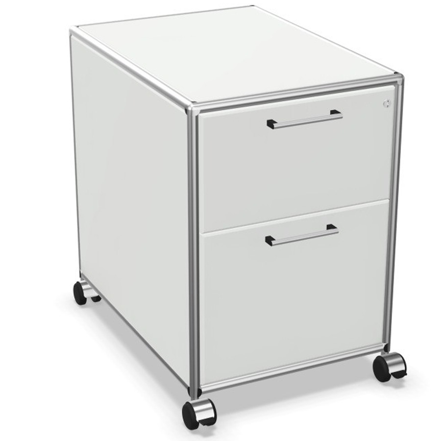 Bosse Modul Space Rollcontainer in Weiß und Chrom