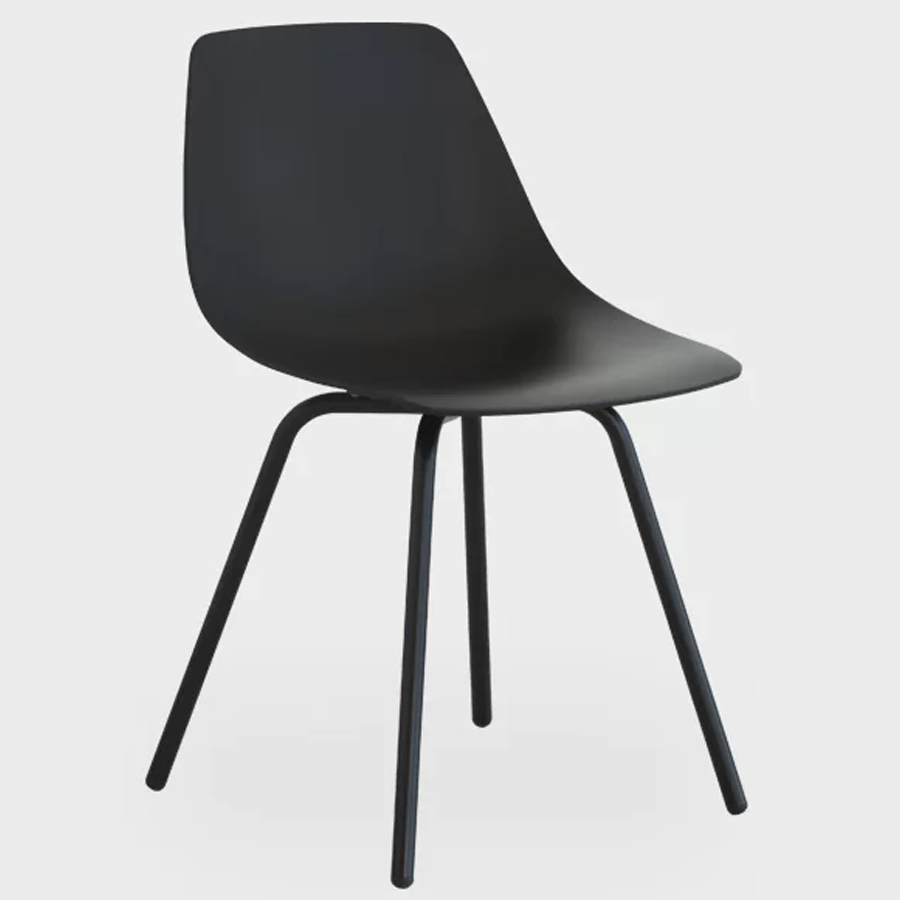lapalma MIUNN OUTDOOR Stuhl Vierfuß schwarz