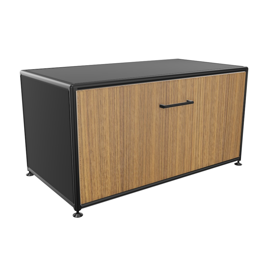 Bosse Lowboard 1 OH Black Edition Breite 80 cm in Funier mit Klappe