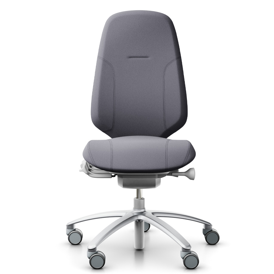 RH Mereo 300 silver-grey hohe Rückenlehne - Stoff Xtreme grau - Frontansicht