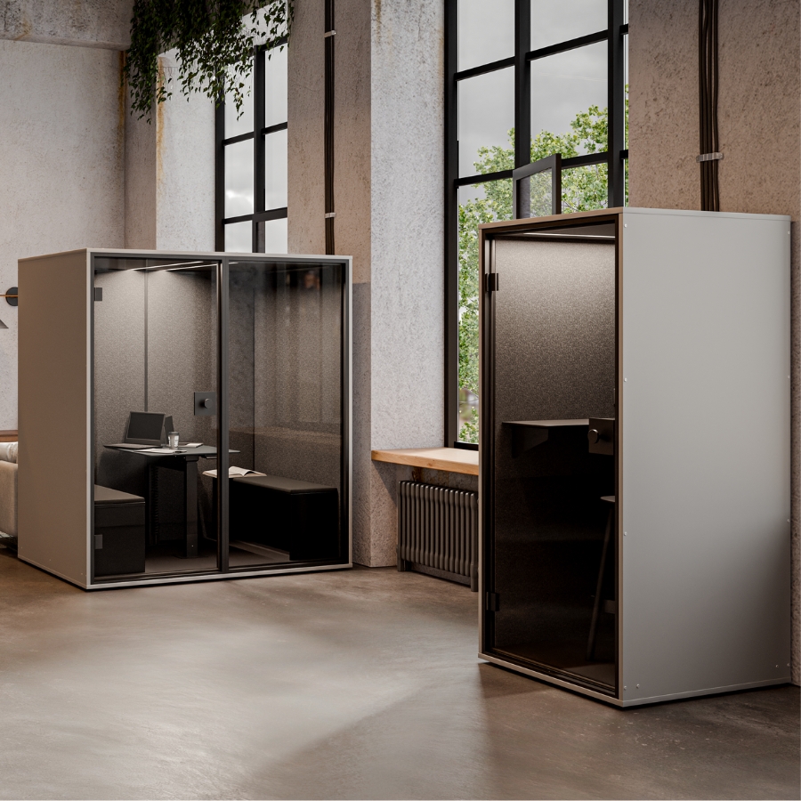 Berlin Acoustics Focus Akustikbox Telefonbox in Weiß