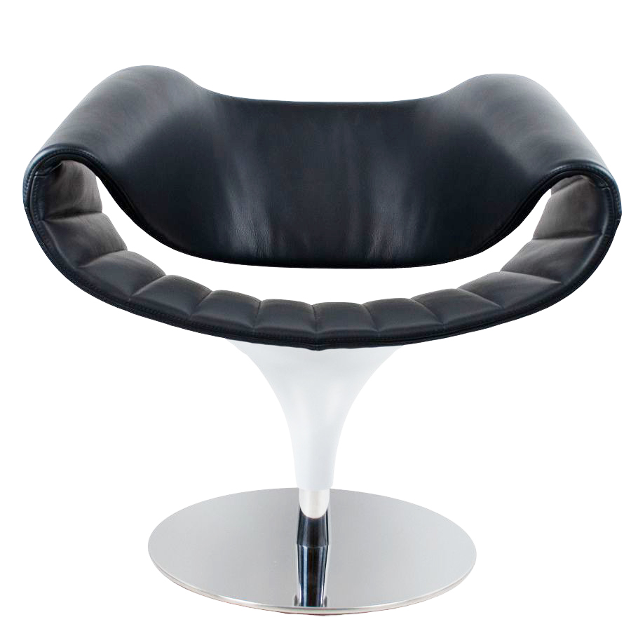 Züco PERILLO Lounge Sessel PE 837 Echtleder - schwarz