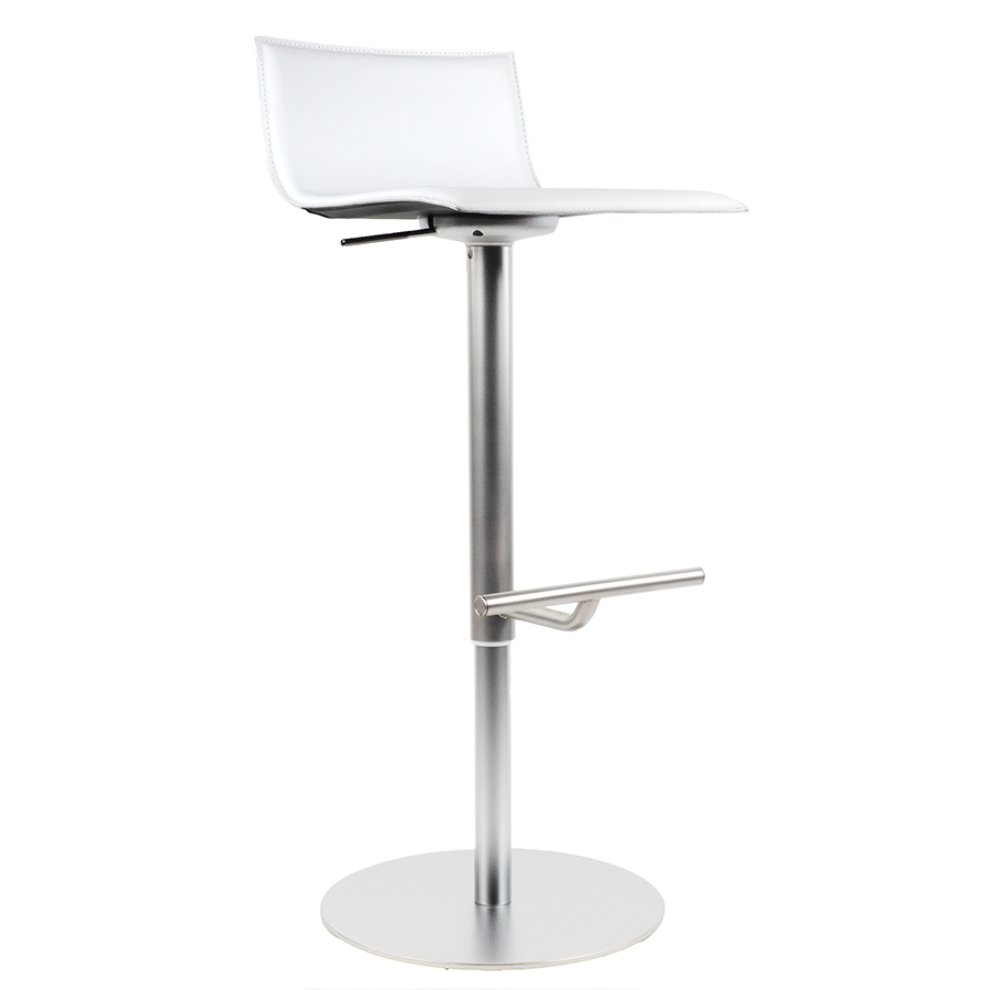 lapalma Thin Barhocker in Leder weiss