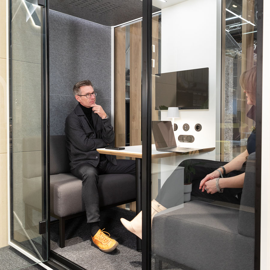 RWH Meetingbox Chat | Akustikbox für 4 Personen | Weiß | Konfigurator