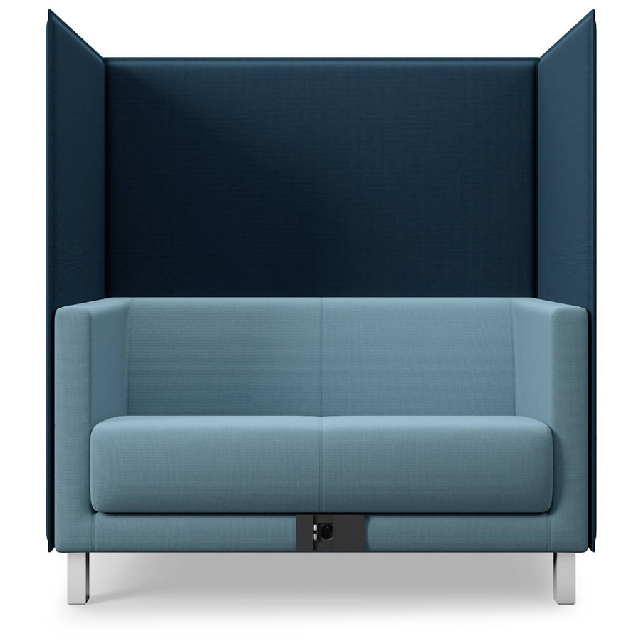 Profim Vancouver Lite VL2HW Akustik Sofa 2-Sitzer mit Trennwand und Mediaport