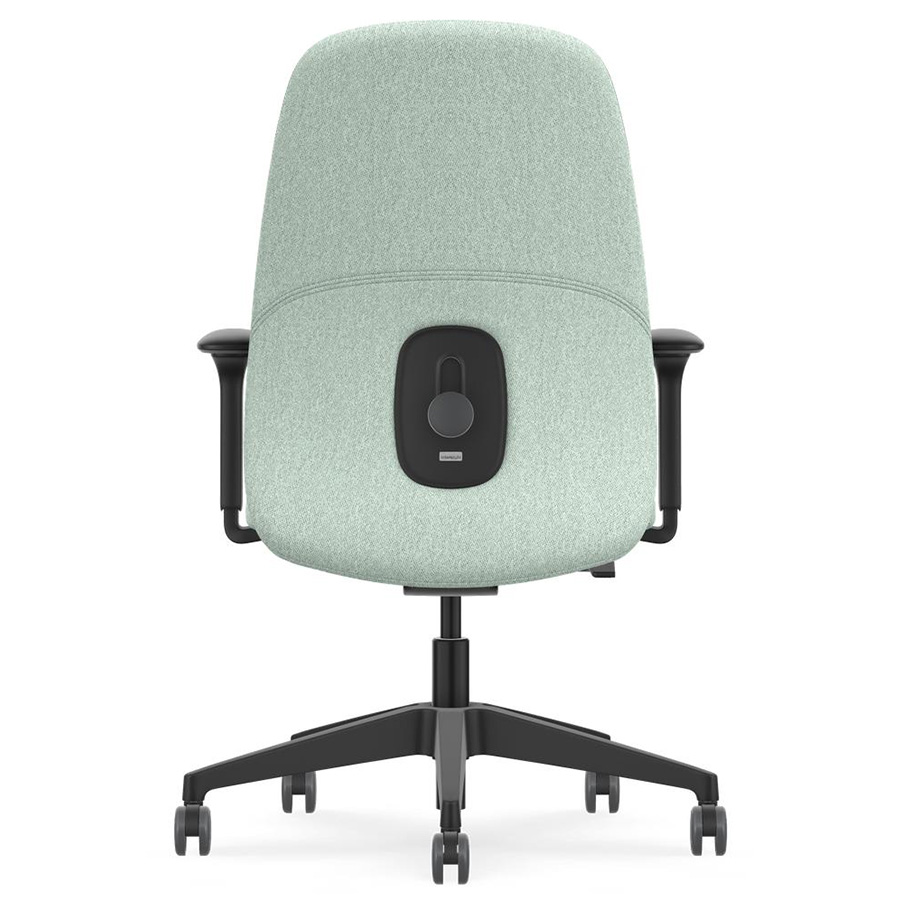 Interstuhl HEJis3 HJ116 Bürostuhl - mit 4D Armlehnen, Kunststoffteile schwarz, Stoff Chili CH14
