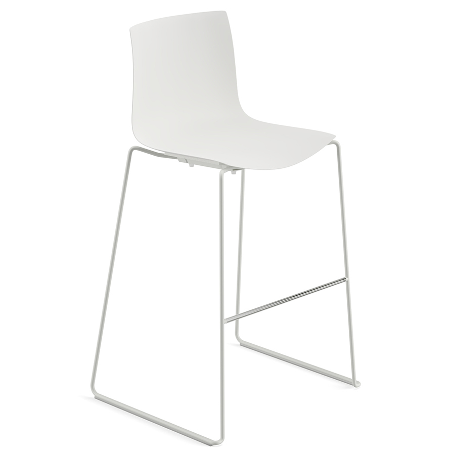 Arper CATIFA 46 (RE) Barhocker | einfarbig | Kufengestell