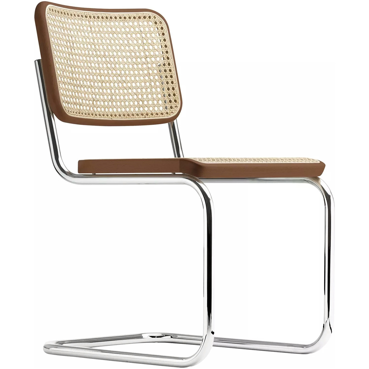 THONET S 64 V | Konfigurator | Stahlrohr-Freischwinger mit Armlehnen | Gestell verchromt
