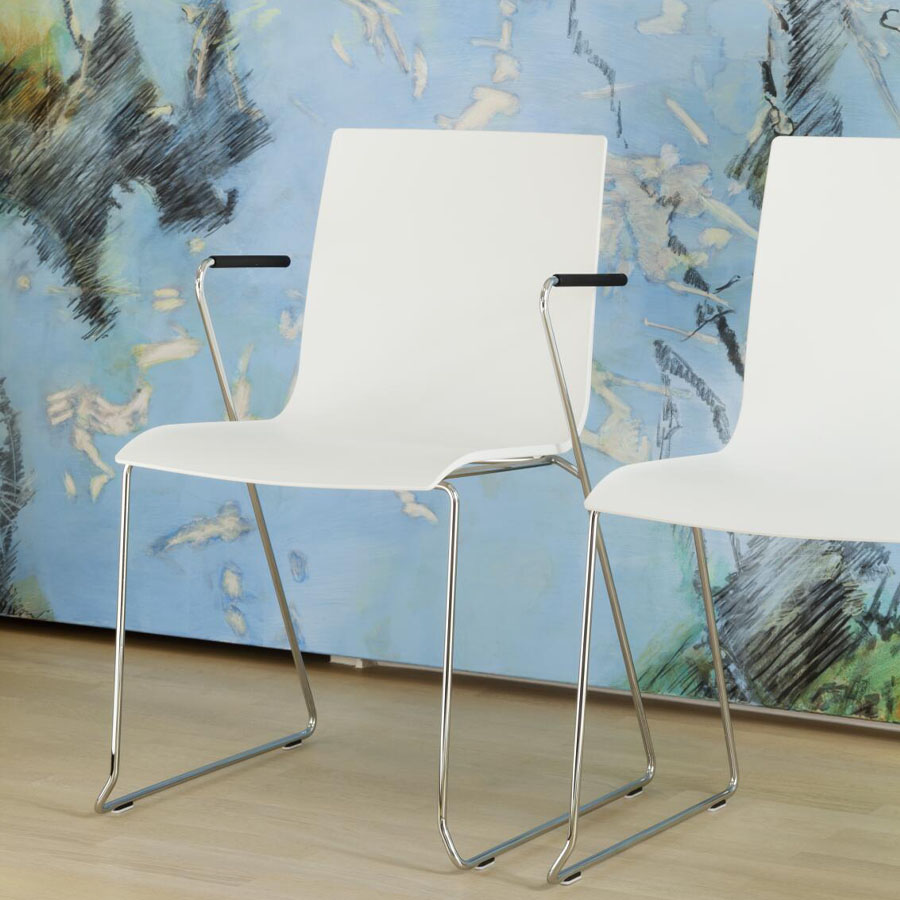 THONET S 180 ST Konferenzstuhl | Beispielbild | Ausführung mit Armlehnen
