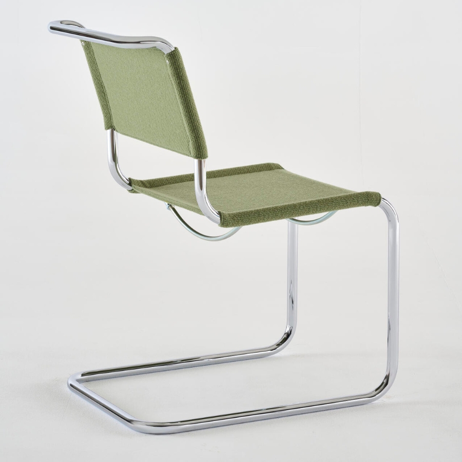 THONET Stahlrohr-Freischwinger S 33 V | Gestell chrom | Stoffgewebe | Konfigurator