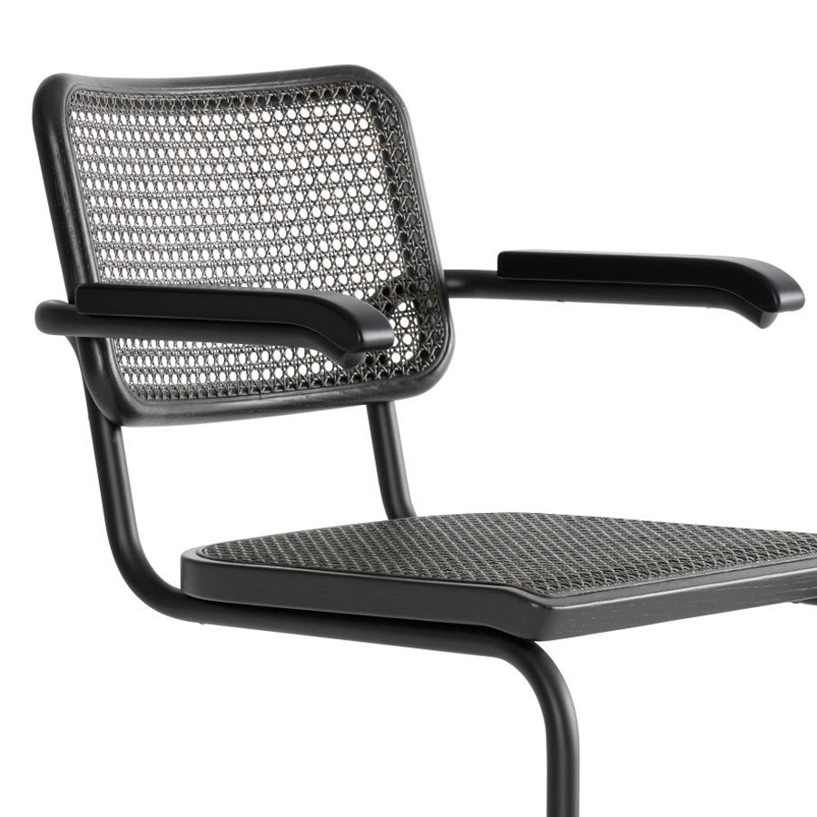 THONET S 64 V | Dark Melange Edition Herkner Konfigurator | Stahlrohr-Freischwinger