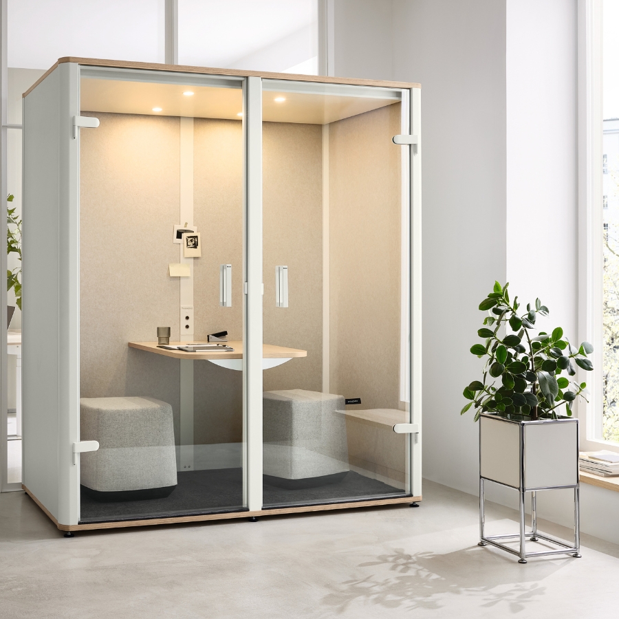 BOSSE Bosselino Meetingbox DUO Black Edition | für 2 Personen | Komplettmodell | Akustikbox