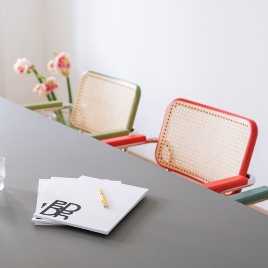 THONET S 64 V | Konfigurator Buche farbig gebeizt | Stahlrohr-Freischwinger | Gestell verchromt