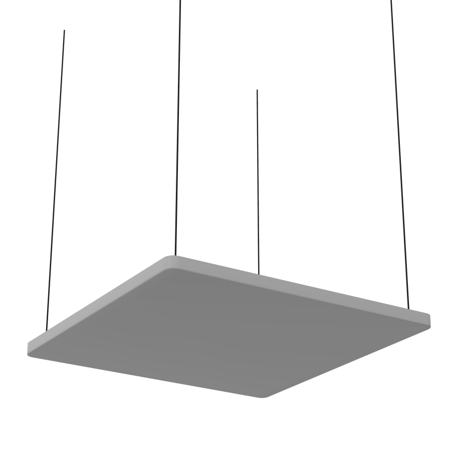 BEJOT Selva Sky 120x120 cm Deckenabsorber Akustikelement grau