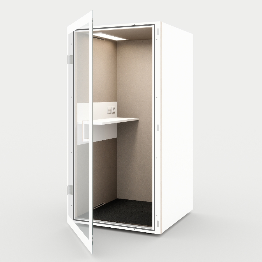 RWH Akustikbox Telefonbox Cube 1 | Weiß | Konfigurator