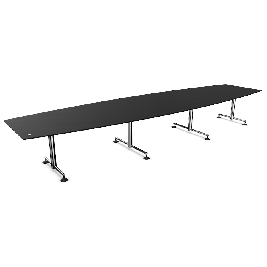 Bosse Modul Space Conference-Tisch M1 in Schwarz Länge 4800 cm
