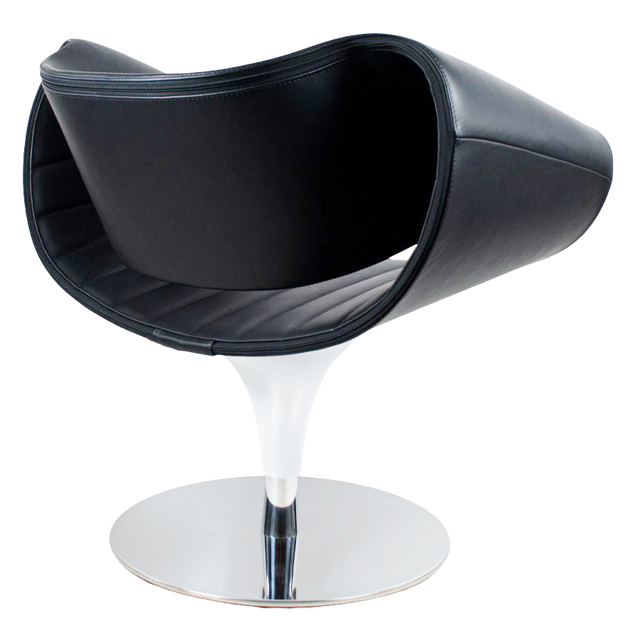 Züco Perillo Lounge Sessel PR 281 - Echtleder schwarz - Rückseite