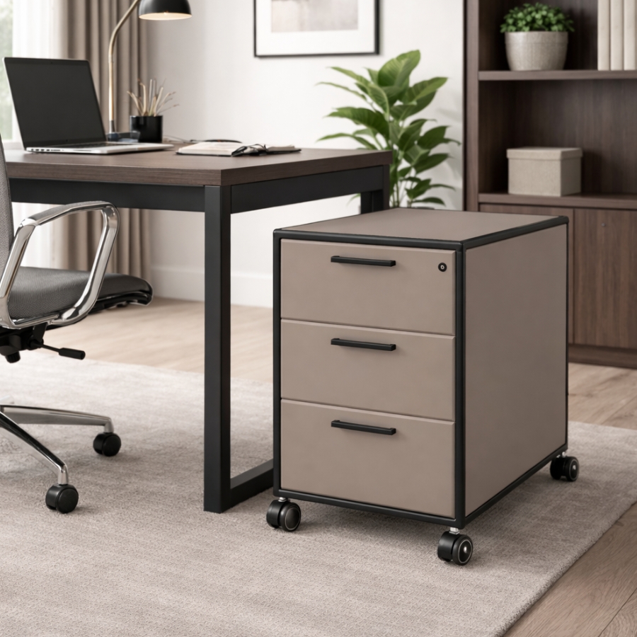 BOSSE Fast and Easy Rollcontainer 3-3-3 | 3 Schubladen | Tiefe 80 cm | Konfigurator