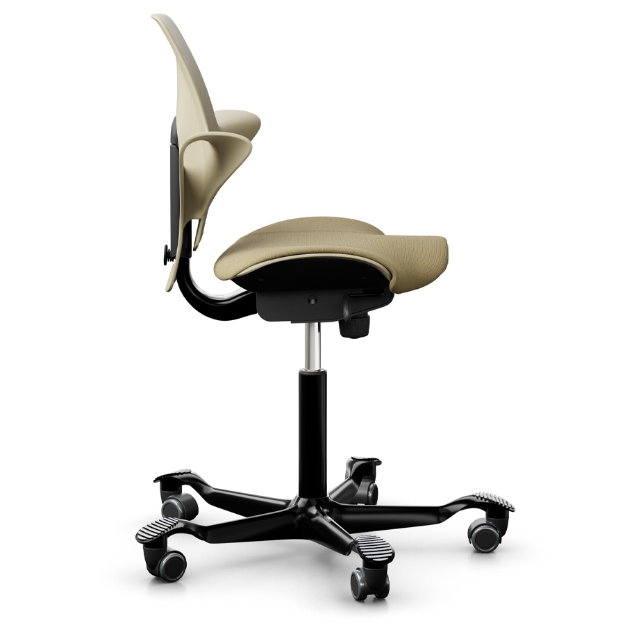 HAG CAPISCO PULS 8020 | Schale sand | Bezug Select ocker hell | Gestell schwarz