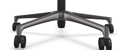 Design Aluminium Fußkreuz alu-farbig