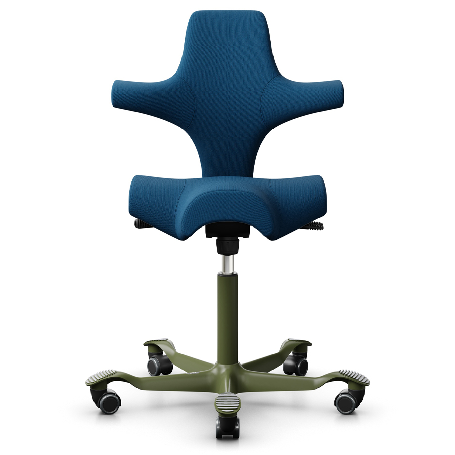 HAG CAPISCO 8106 | Wollstoff Select marineblau | Gestell Moss Grey