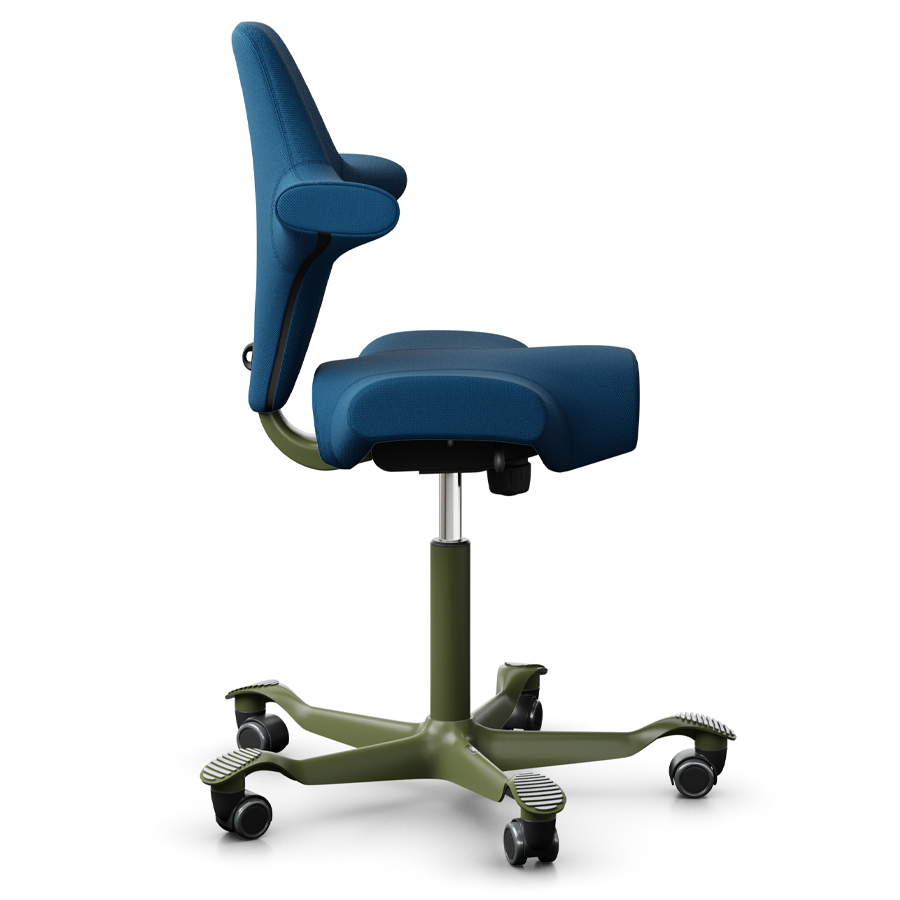 HAG CAPISCO 8106 | Wollstoff Select marineblau | Gestell Moss Grey