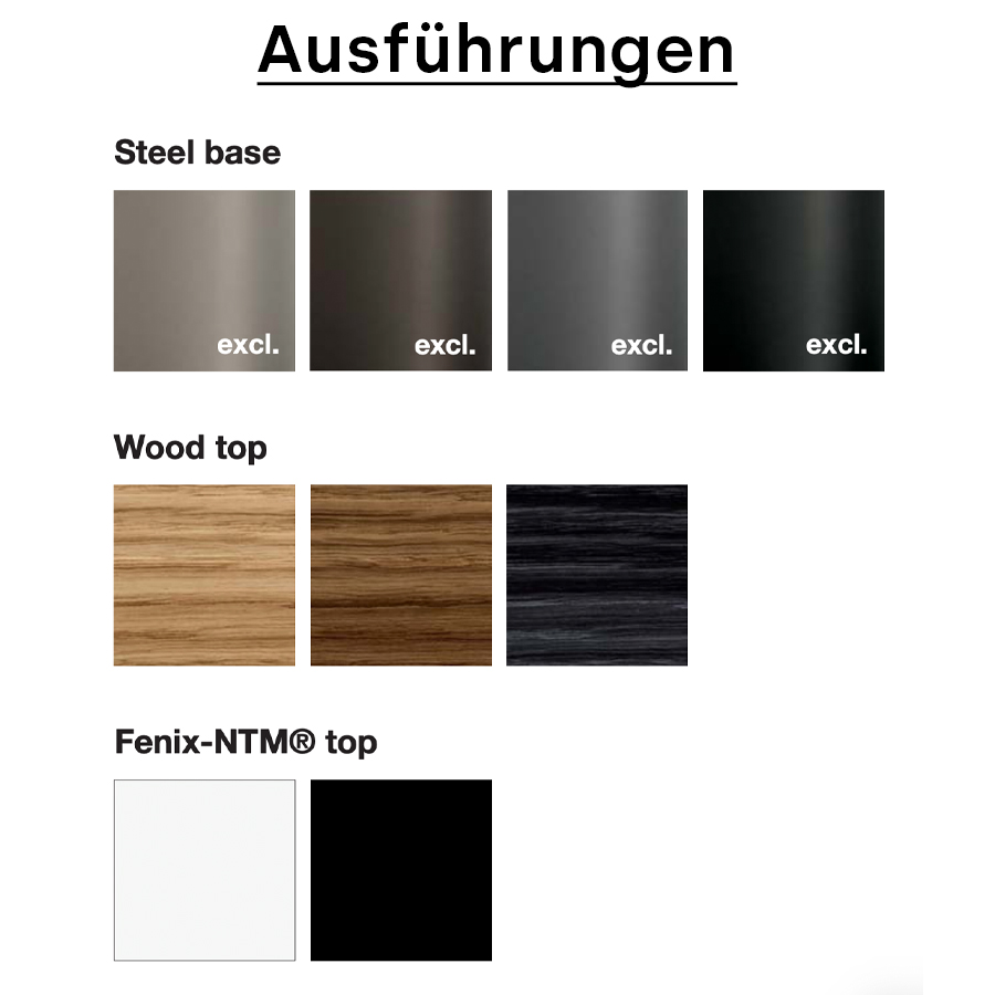 Kristalia Holo Pilaar - Ausführungen