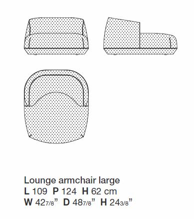 Kristalia BRIONI Outdoor Loungesessel | Large | Konfigurator