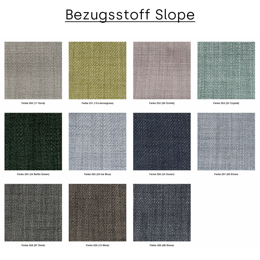 Übersicht Bezugsstoff Slope Götessons