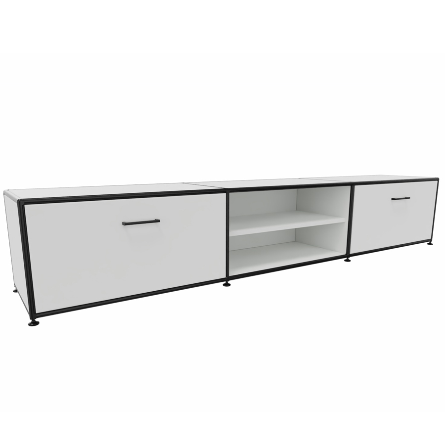 BOSSE TV-Lowboard mit zwei Klappen und einem Holz-Fachboden 240 cm