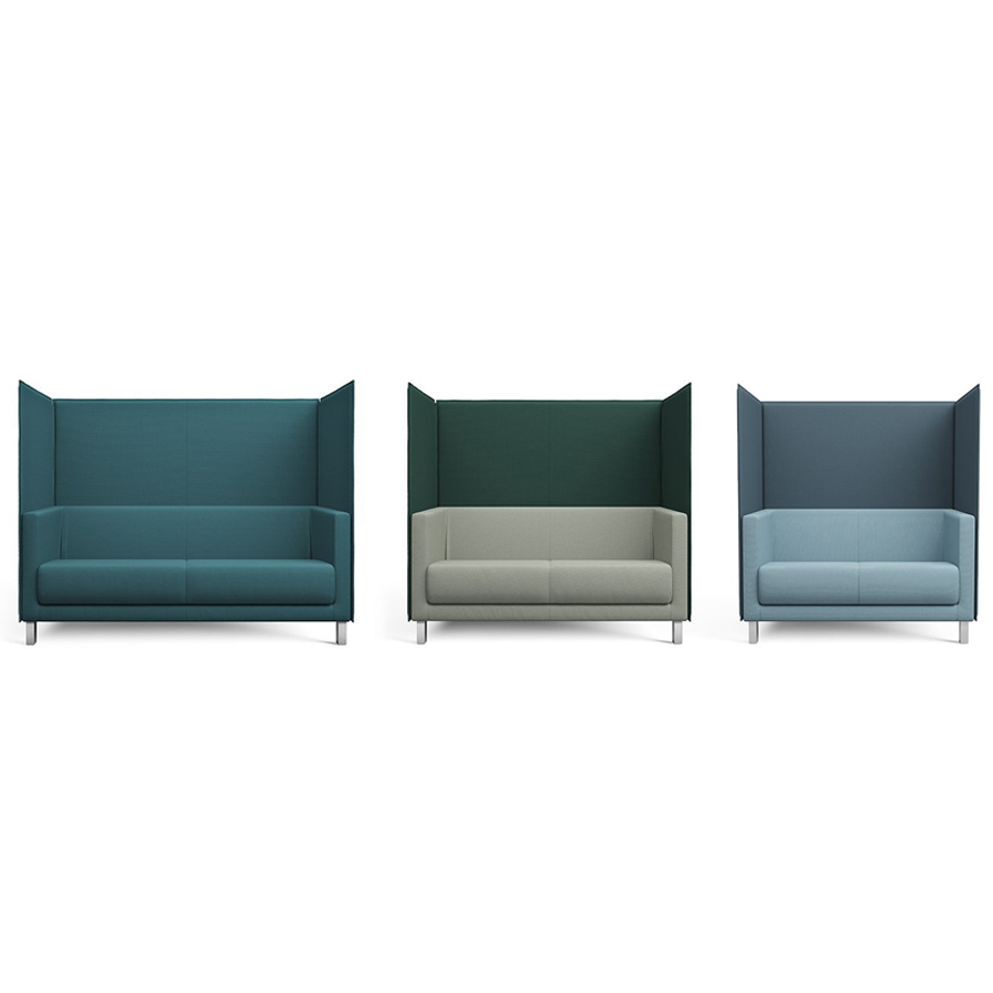 Profim Vancouver Lite VL2VW Akustik Sofa | 2-Sitzer | Kufengestell | Trennwand | Konfigurator