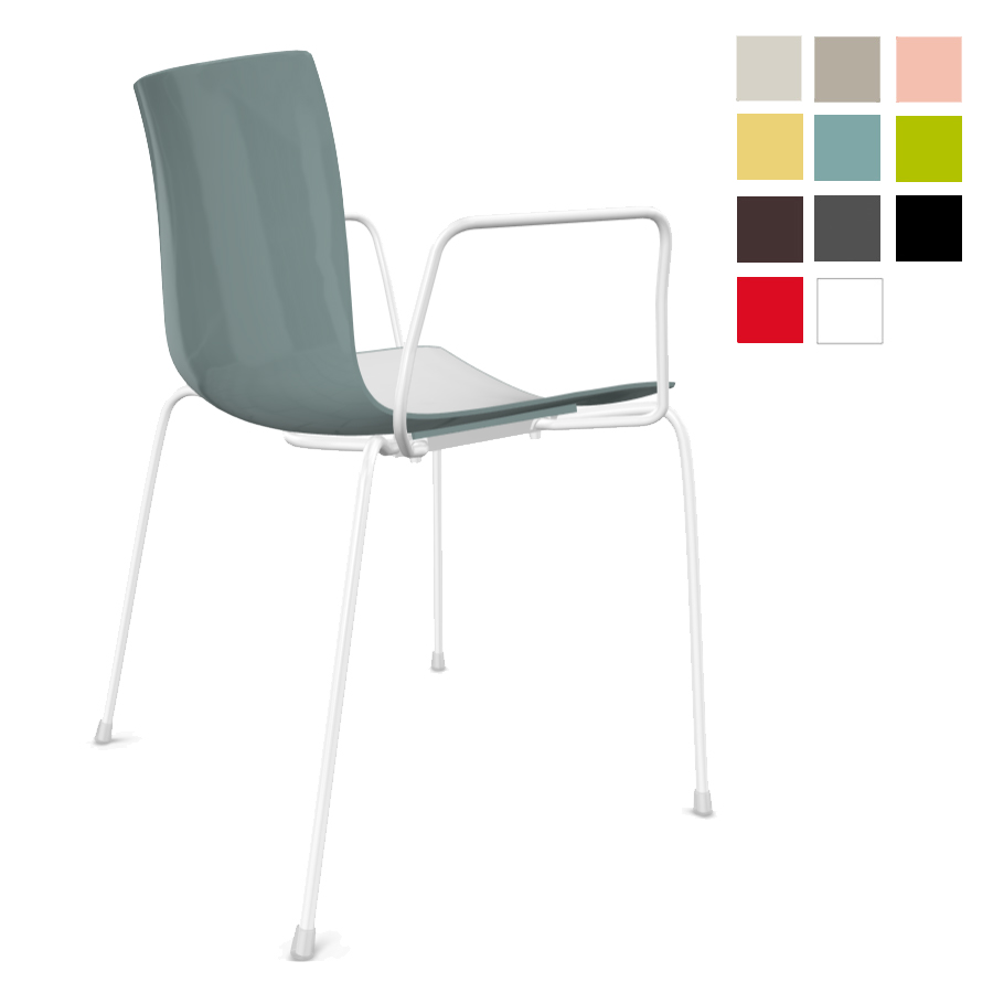 Arper Catifa 46 Gartenstuhl Vierfuß Bicolor