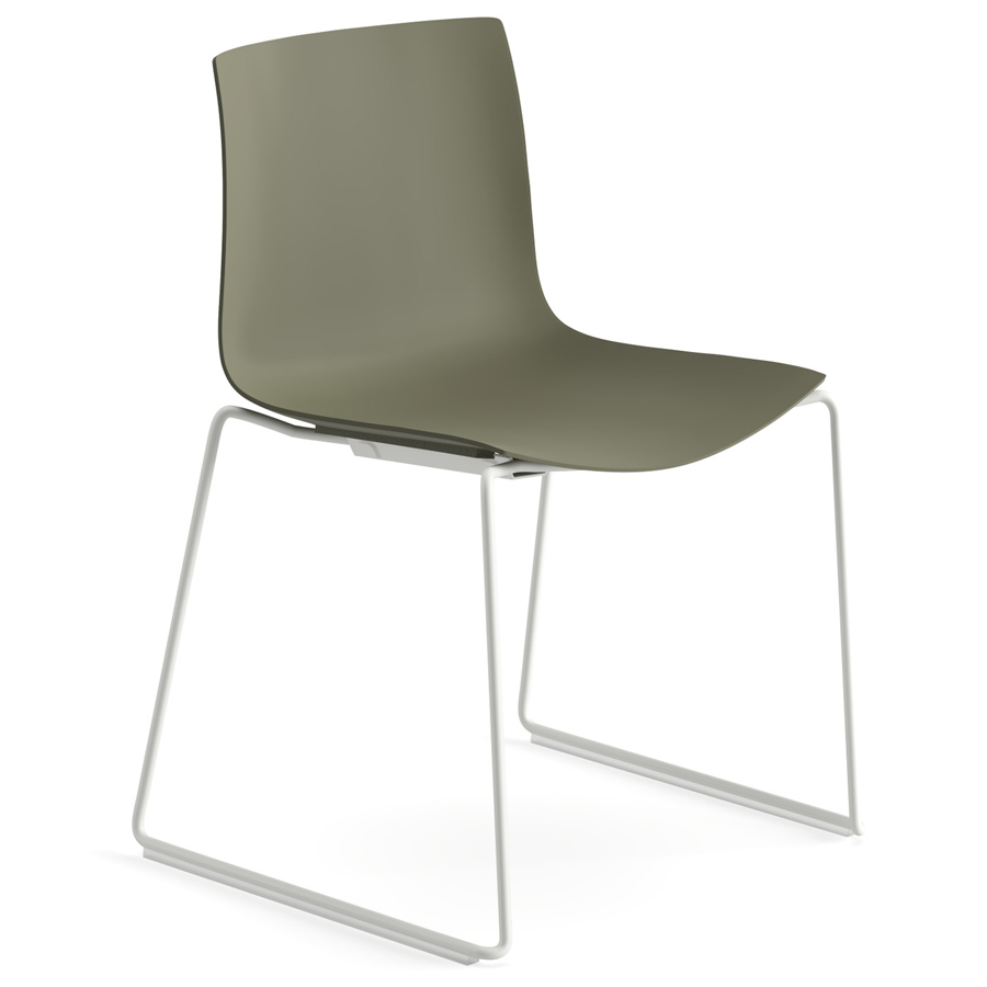 Arper CATIFA 46 0502 (RE) | einfarbig | Kufengestell | Esszimmerstuhl | Outdoor geeignet
