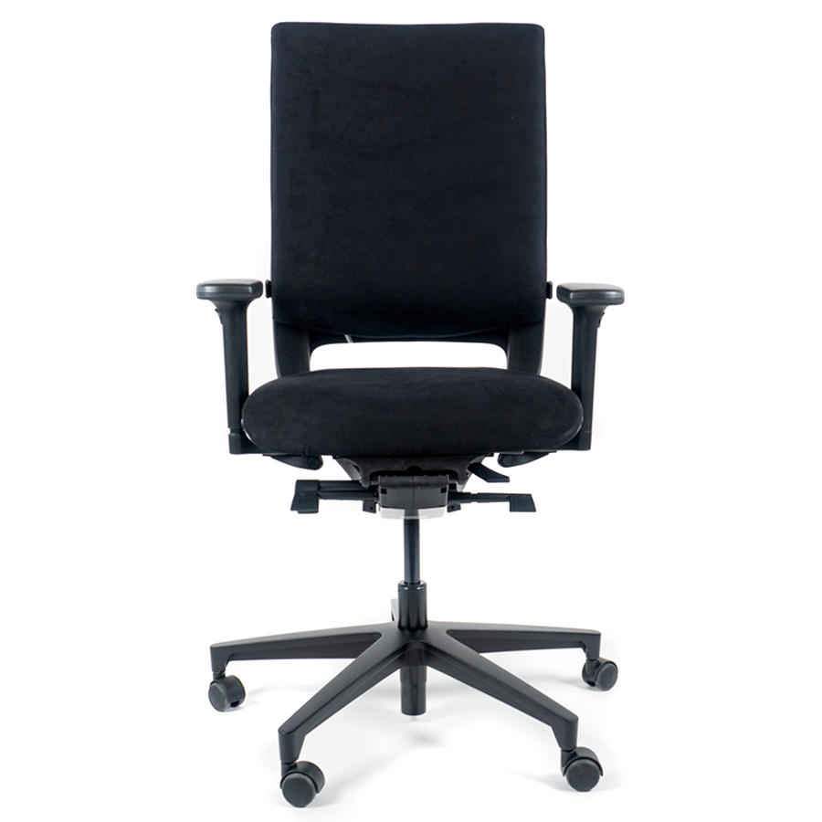 Klöber MERA 98 (mer98) schwarz mit hoher Rückenlehne gepolstert - Bezug Comfort schwarz