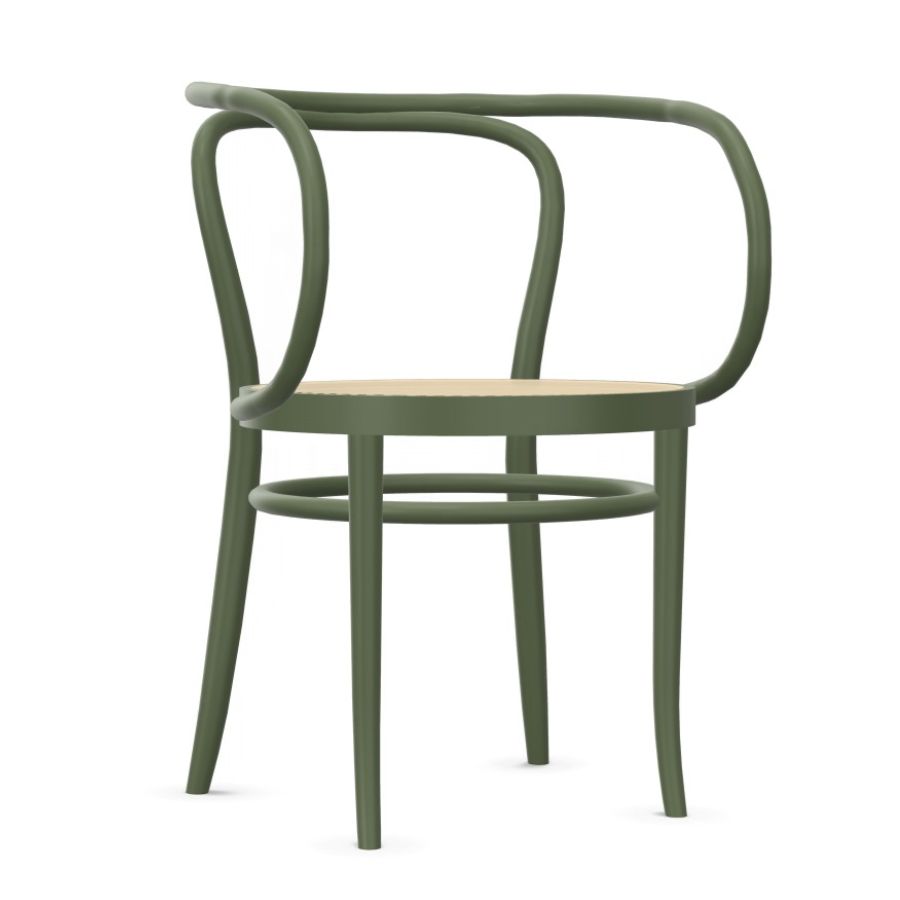 THONET 209 | KONFIGURATOR | Rohrgeflecht-Sitz hell | Buche farbig gebeizt