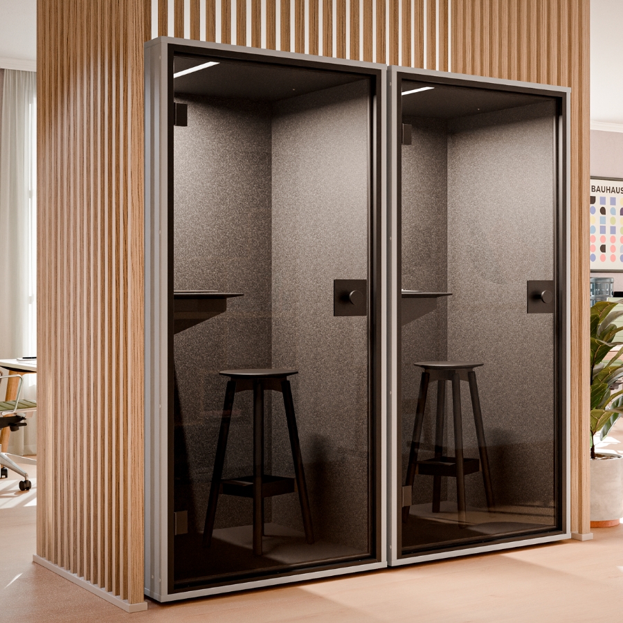 Berlin Acoustics Focus Akustikbox Telefonbox in Weiß