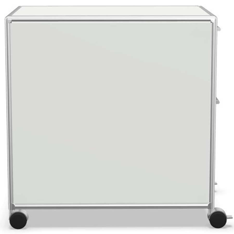 Bosse Modul Space Container 3-6 weiß - Gestell chrom - Seitenansicht