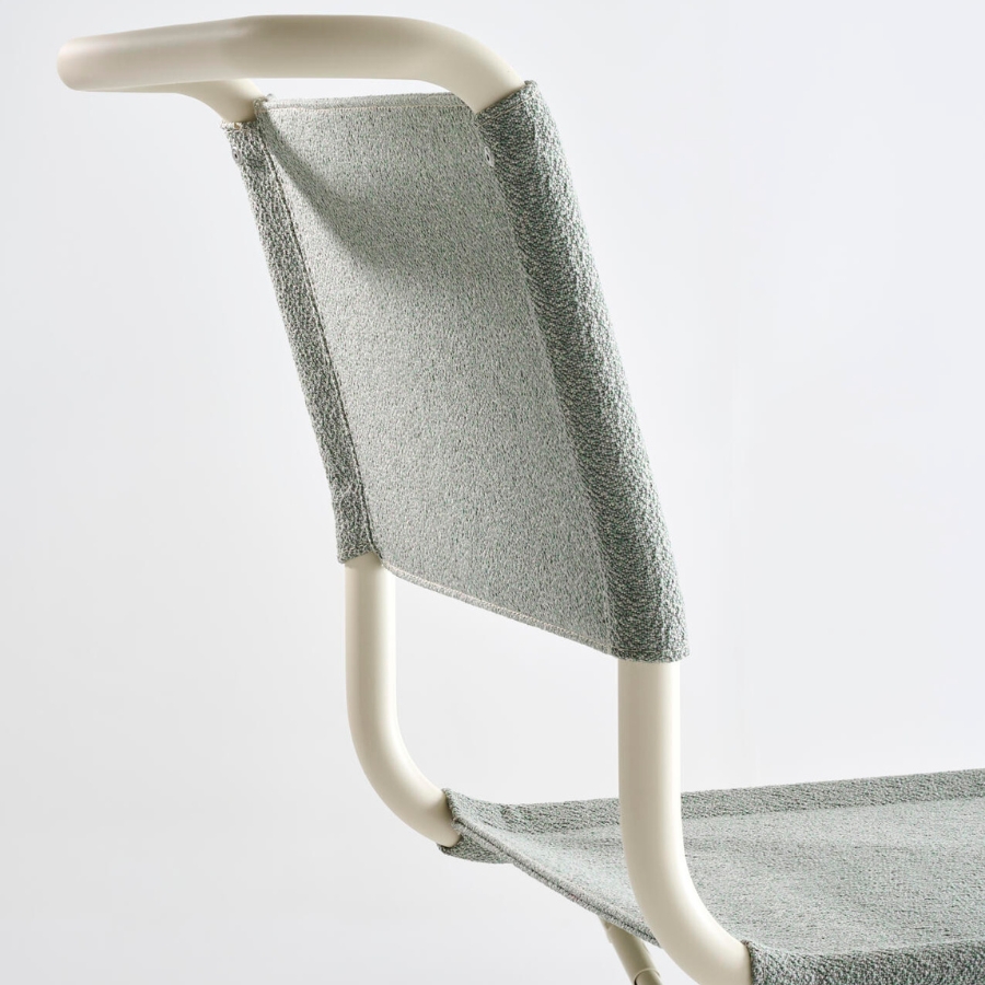 THONET Stahlrohr-Freischwinger S 33 V | Gestell perlweiß | Stoffgewebe | Konfigurator