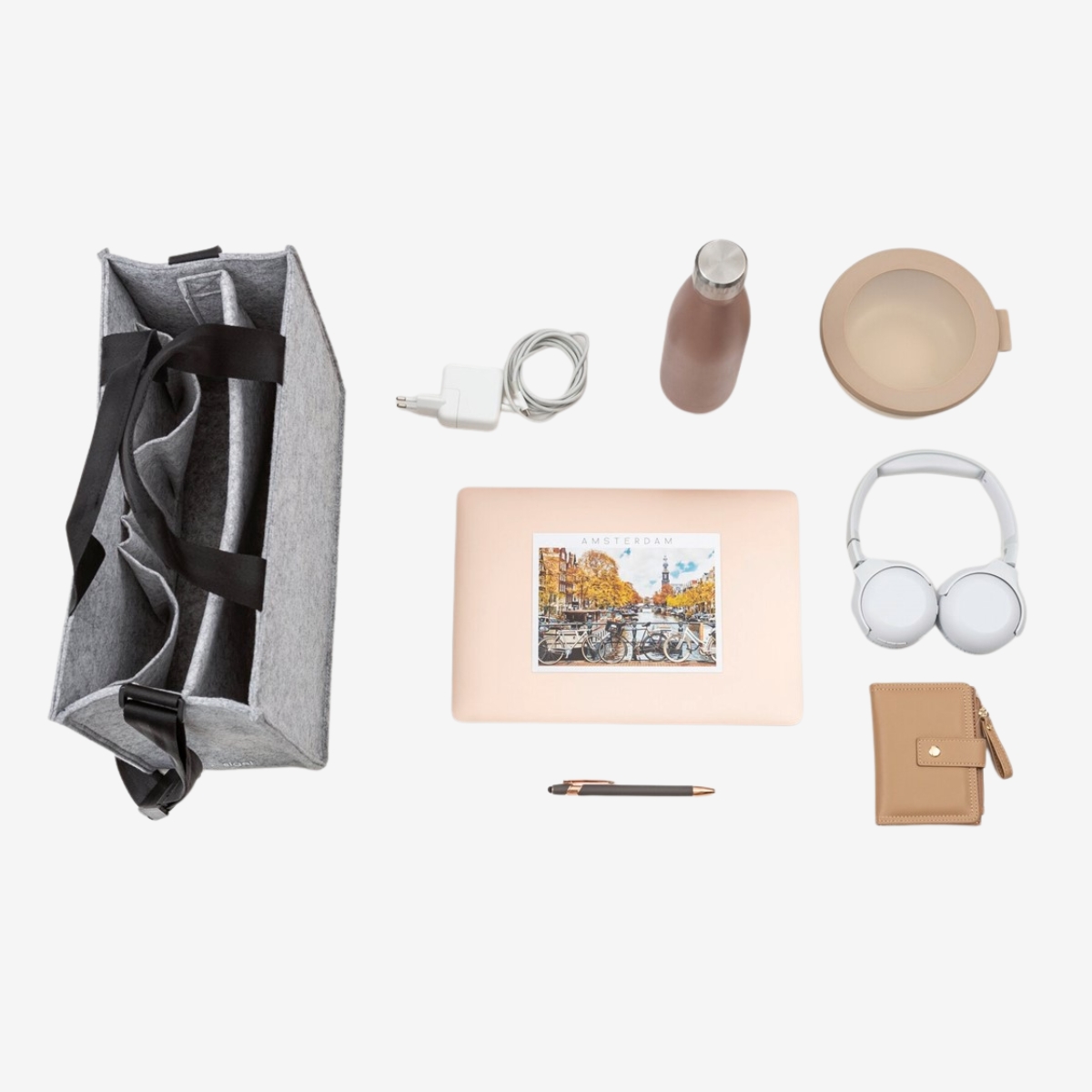 SIGEL Desk Sharing Bag Classic M Hellgrau (6)