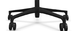 Design Aluminium Fußkreuz schwarz