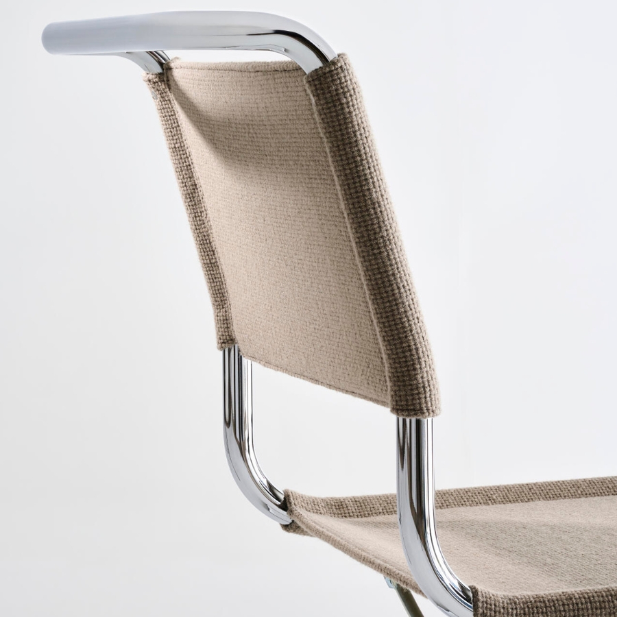 THONET Stahlrohr-Freischwinger S 33 V | Gestell chrom | Stoffgewebe | Konfigurator